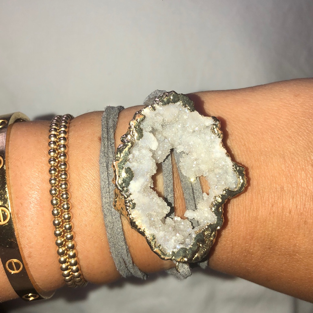 Gray Wrap Bracelet